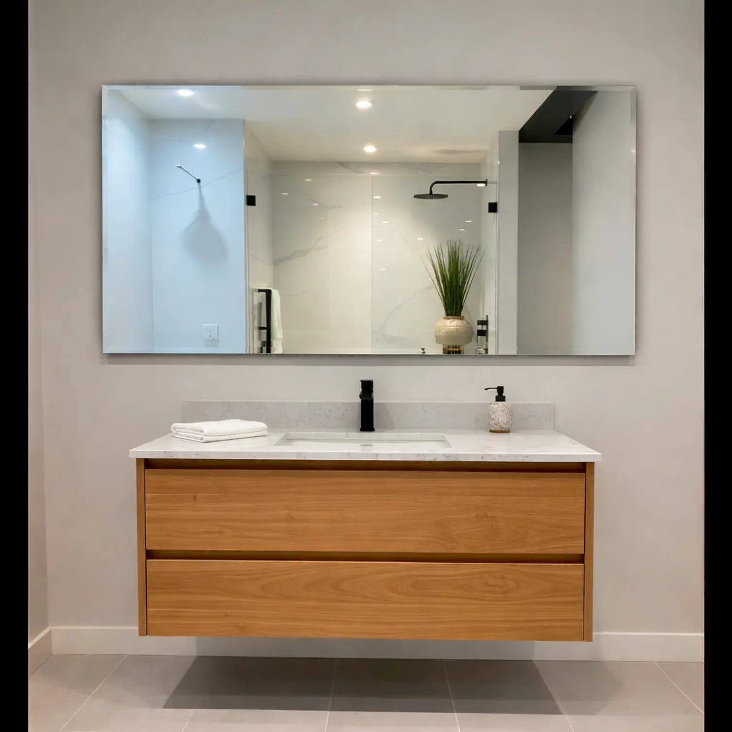 Espejo Biselado L15 Sin Marco 120x60 cm 3