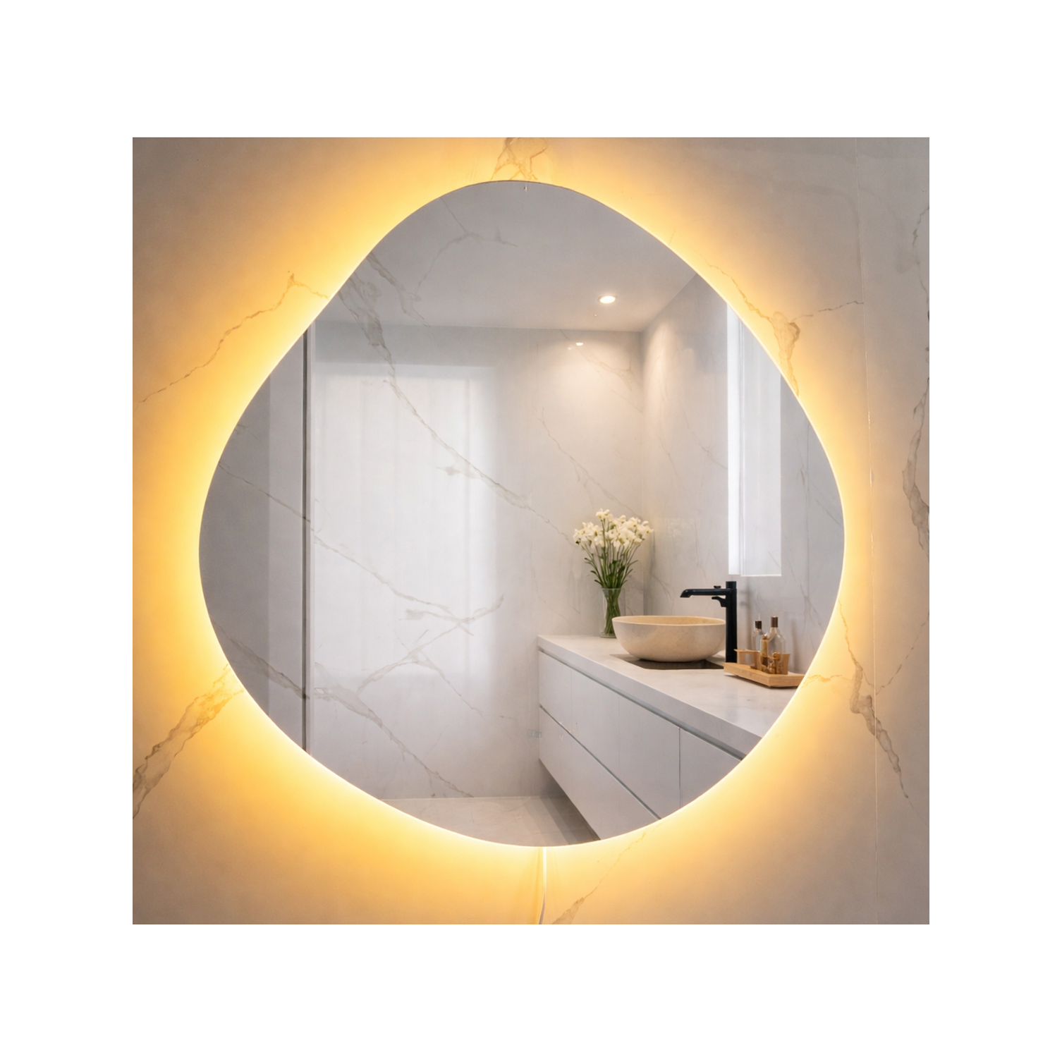  Espejo LED Antiempañante Para Baño Sin Marco 60x80 cm 1