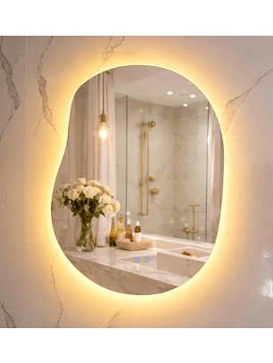  Espejo LED Para Baño Antiempañante Sin Marco 60x80 cm