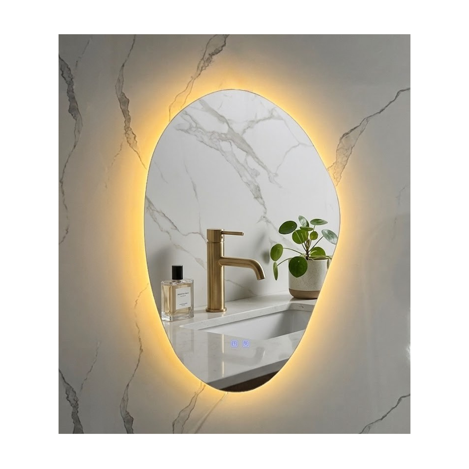  Espejo LED Para Baño Antiempañante Sin Marco 60x80 cm 1