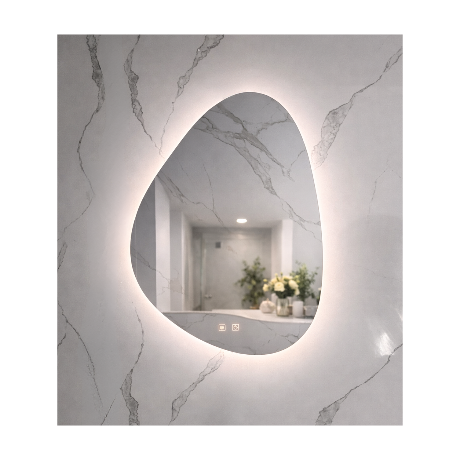  Espejo LED Para Baño Antiempañante Sin Marco 60x80 cm 3