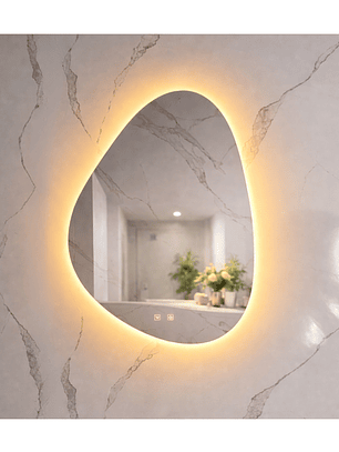  Espejo LED Para Baño Antiempañante Sin Marco 60x80 cm