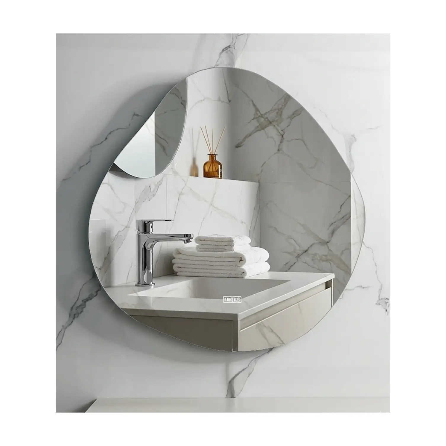  Espejo LED Para Baño Desempañante Sin Marco 80x80 cm 4