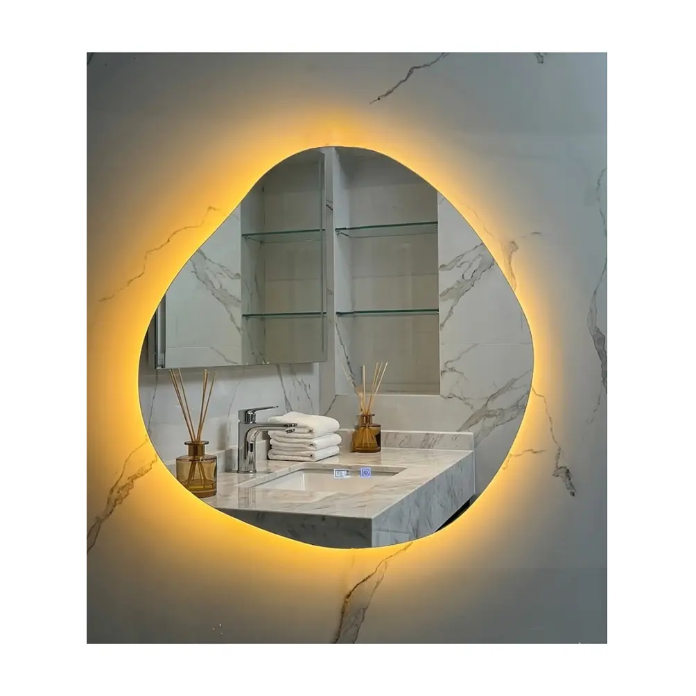  Espejo LED Para Baño Desempañante Sin Marco 80x80 cm 1