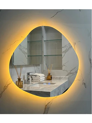  Espejo LED Para Baño Antiempañante Sin Marco 60x80 cm