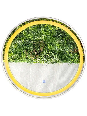 Espejo LED Redondo Silver 80 cm