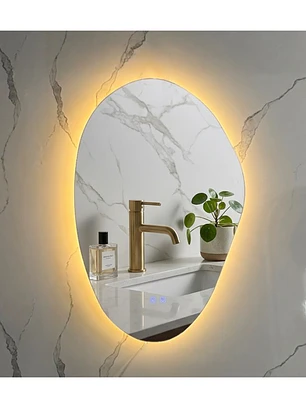  Espejo LED Para Baño Antiempañante Sin Marco 60x80 cm