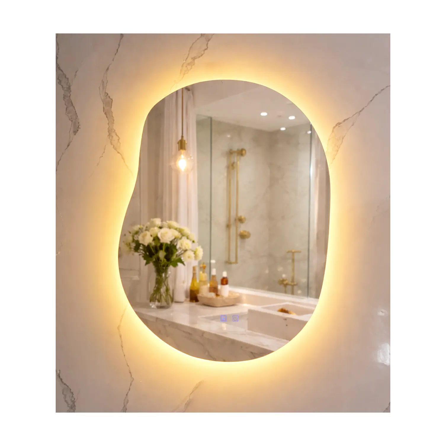  Espejo LED Para Baño Antiempañante Sin Marco 60x80 cm 1