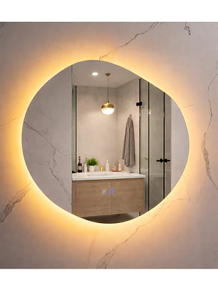 Espejo LED Para Baño Antiempañante Sin Marco 60x80 cm