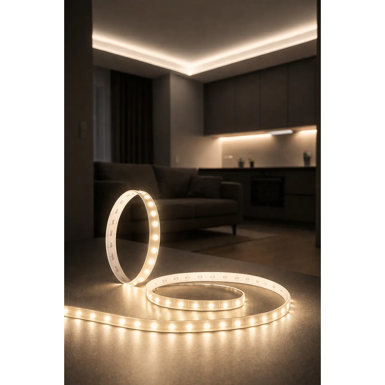 Cinta LED COB Neón 5 Metros 12V Luz Neutra 4000K 2