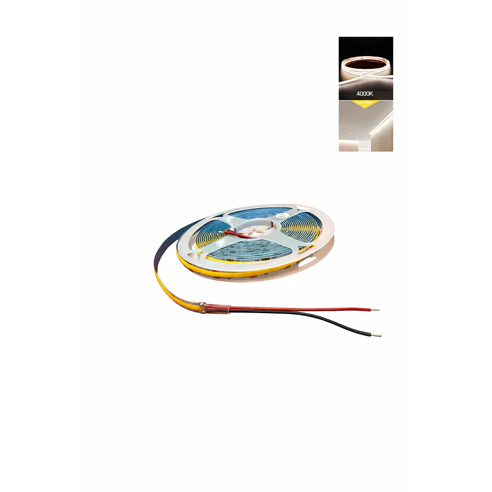 Cinta LED COB Neón 5 Metros 12V Luz Neutra 4000K 1