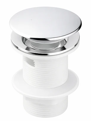 Desagüe Con Sifón Para Lavamanos Automático Plástico Cromado 1¼