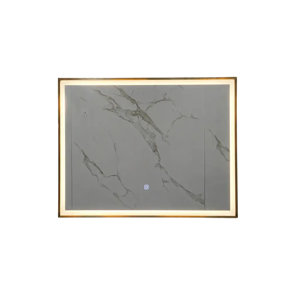 Espejo con Marco Bronce LED 80x60cm 3