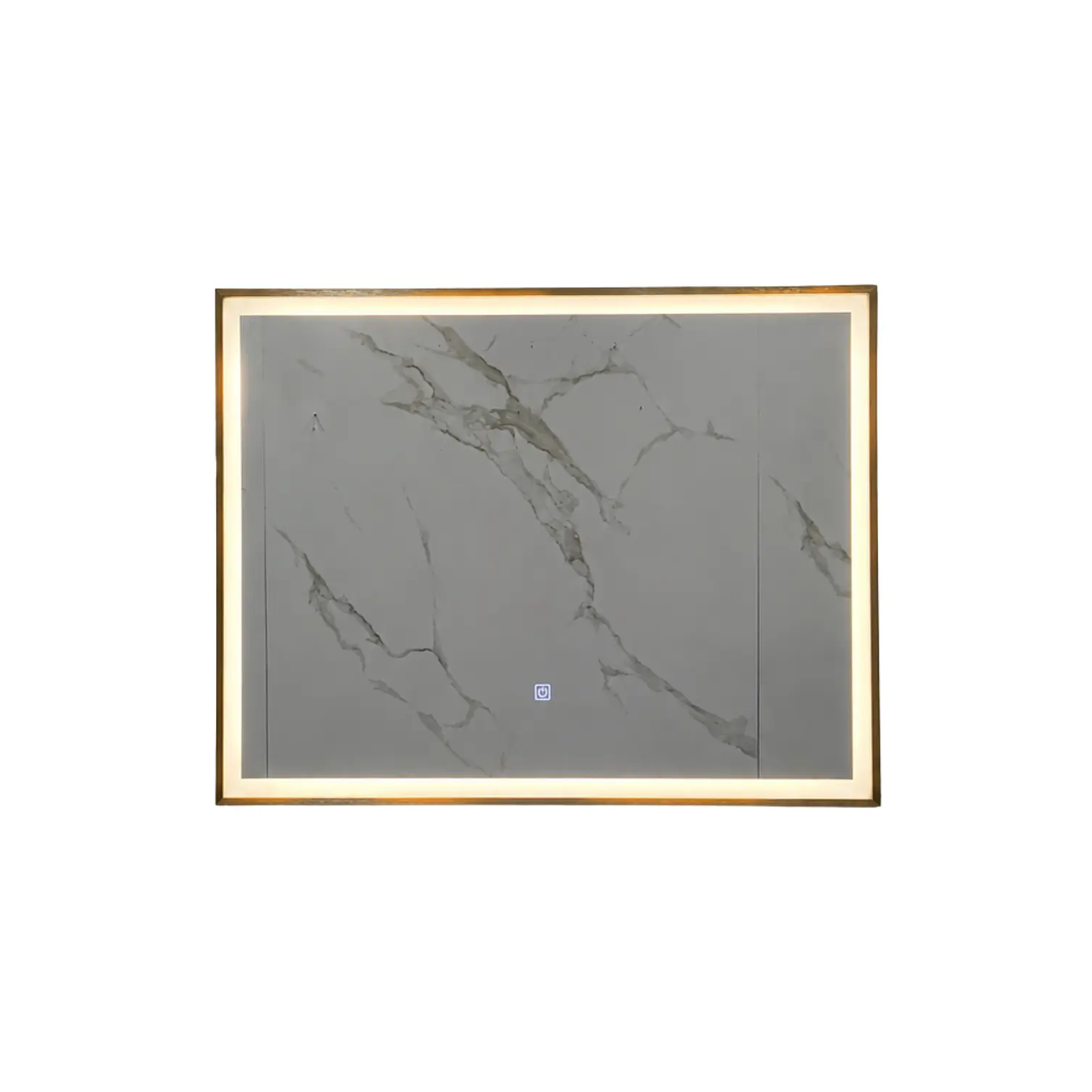 Espejo con Marco Bronce LED 80x60cm 3
