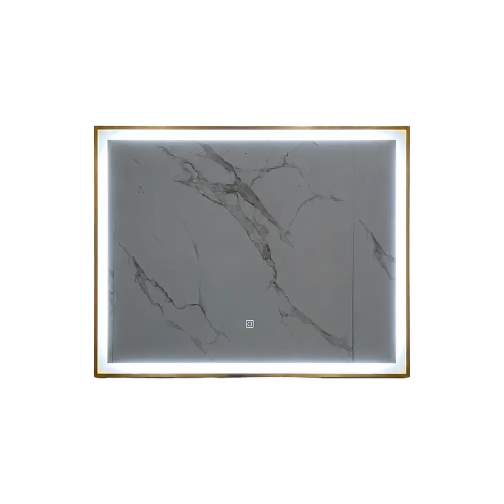 Espejo con Marco Bronce LED 80x60cm 2