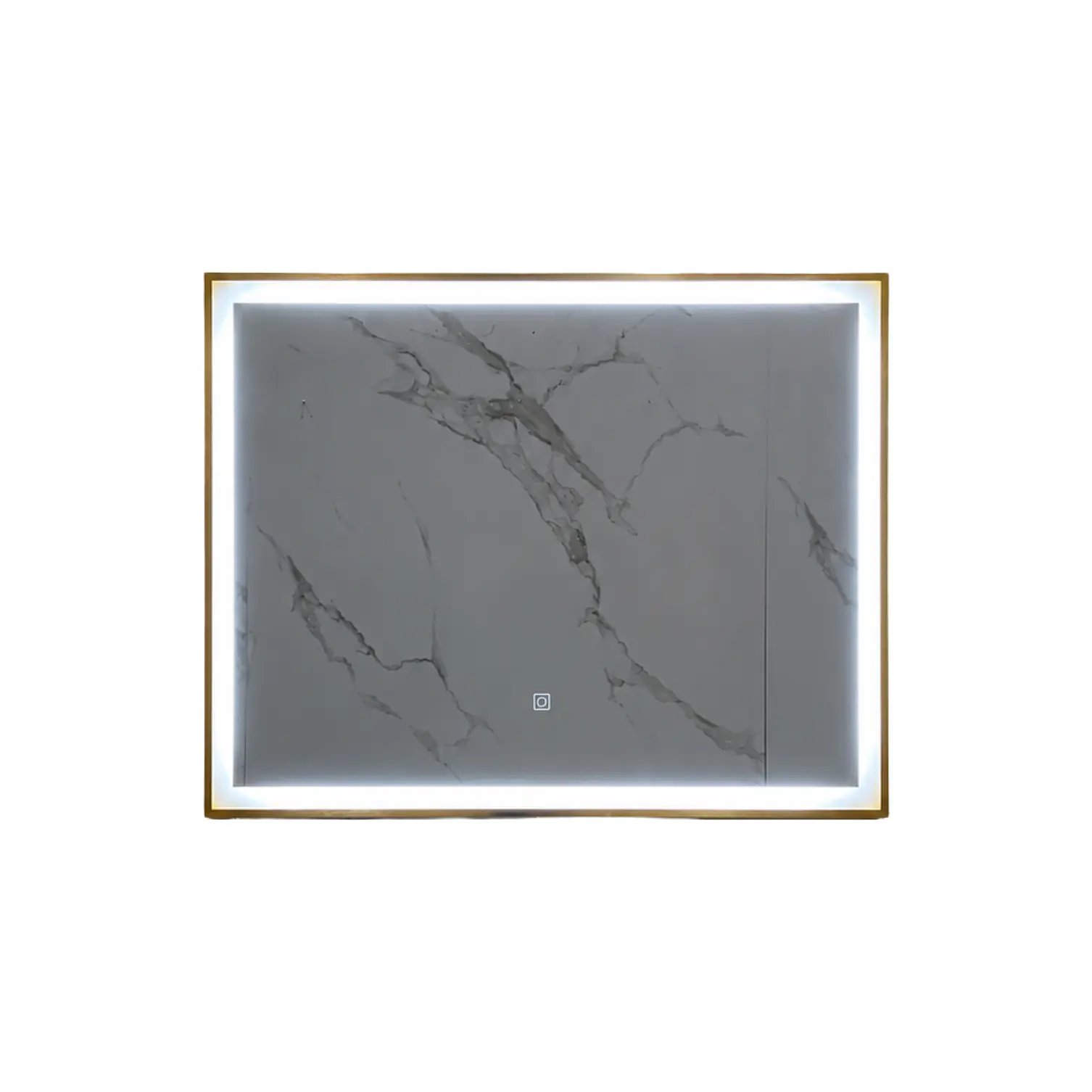 Espejo con Marco Bronce LED 80x60cm 2
