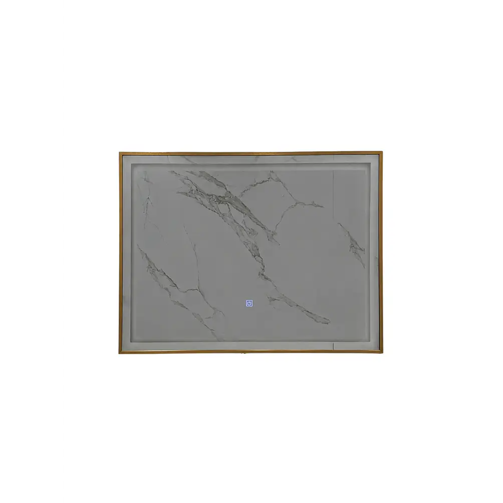 Espejo con Marco bronce LED 80x60cm 4