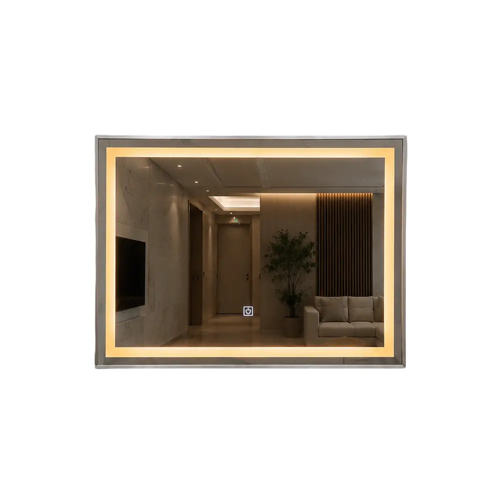 Espejo con Marco  SILVER LED 80x60cm 1