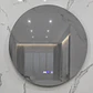 Espejo Redondo LED 80 cm con Desempañante, Reloj y Temperatura - Miniatura 4