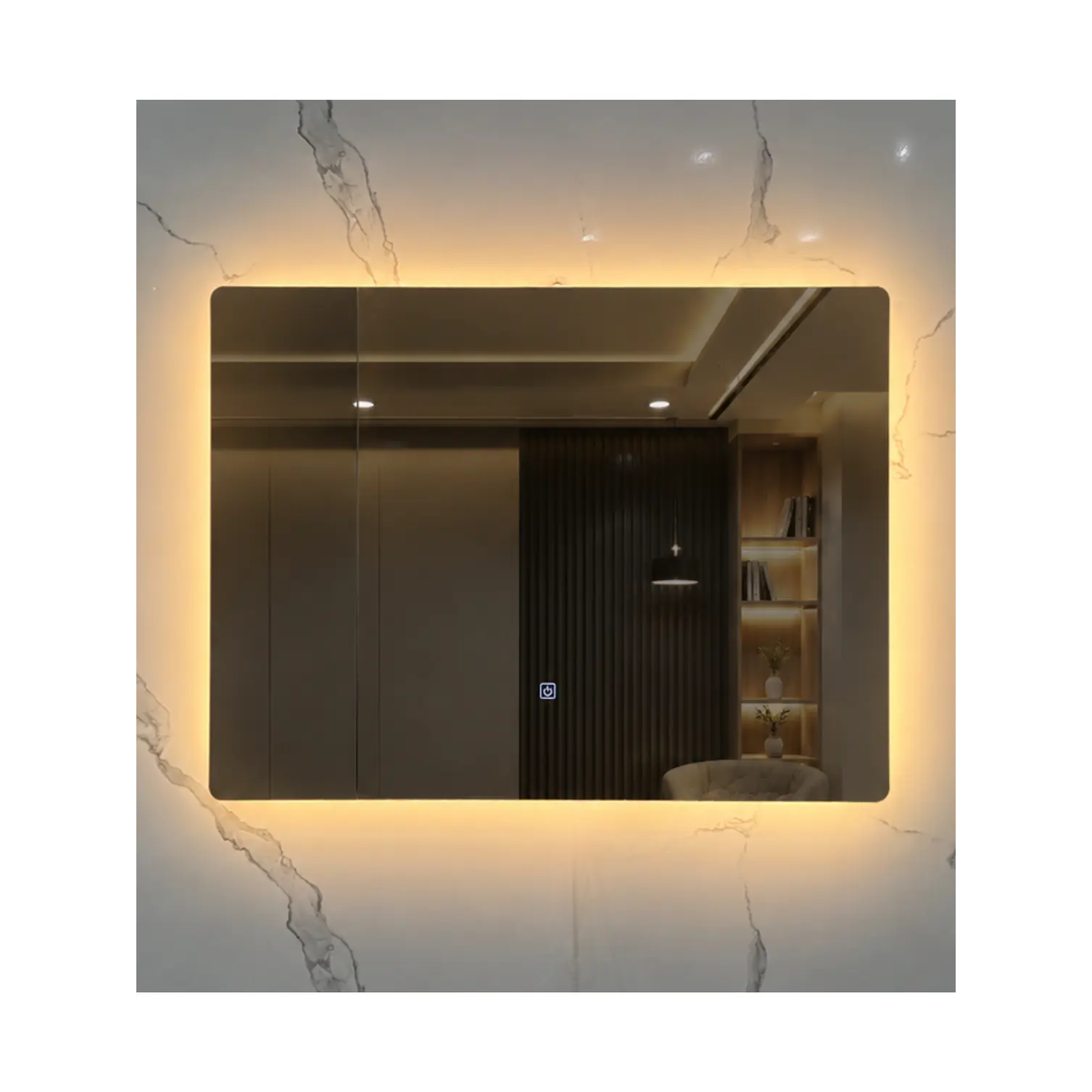 Espejo LED 80x60 cm 1
