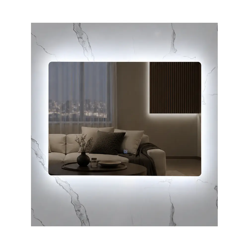 Espejo LED 80x60 cm 2