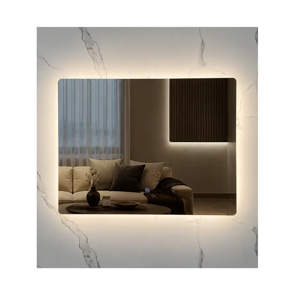 Espejo LED 80x60 cm 3