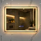 Espejo LED 80x60 cm con Desempañante, Reloj y Temperatura - Miniatura 1