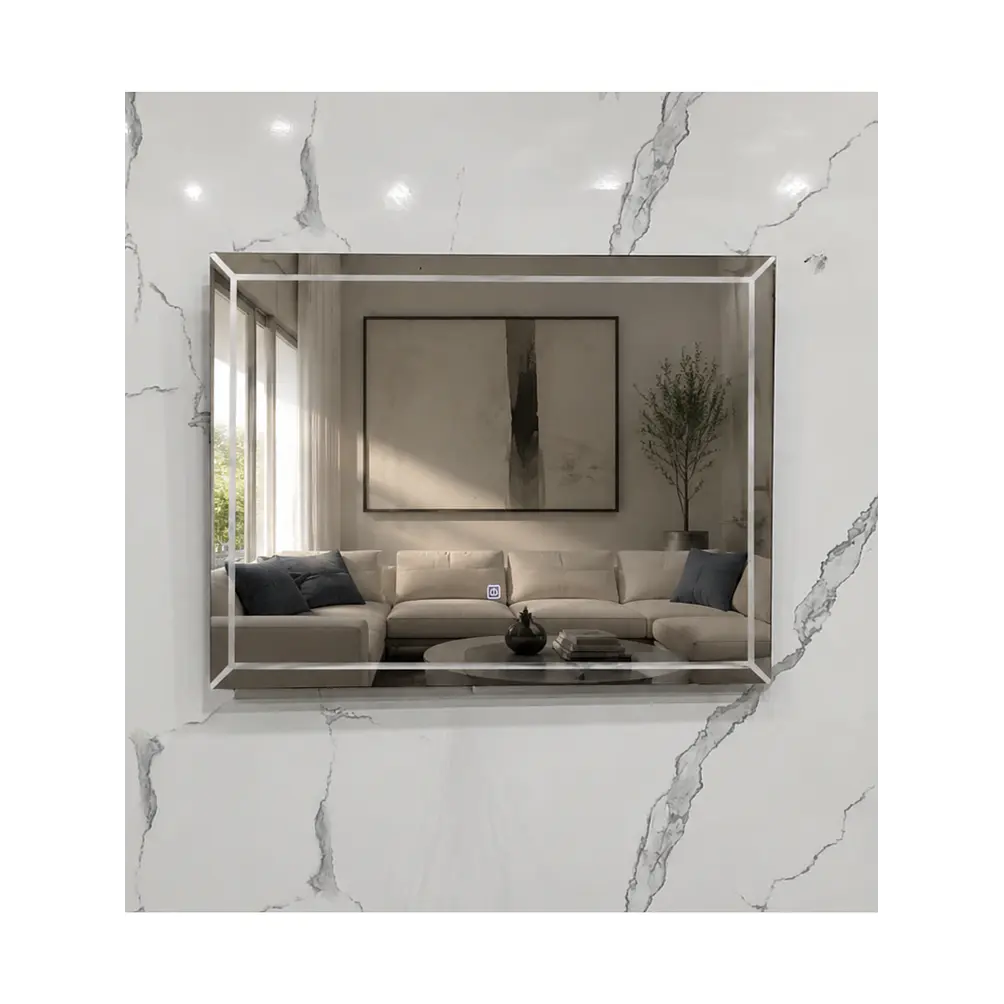 Espejo LED Rectangular Sin Marco 80x60 cm 4