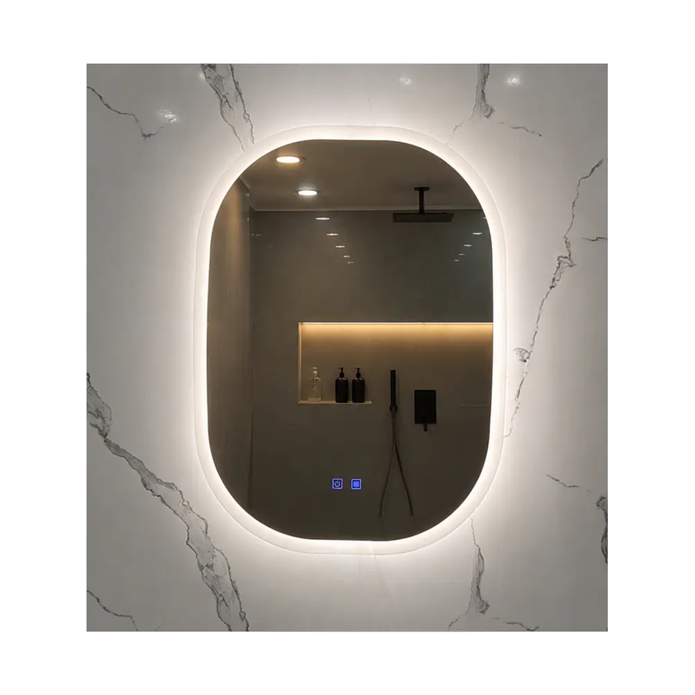 Espejo LED Para Baño Desempañante Sin Marco 70x80 cm 3