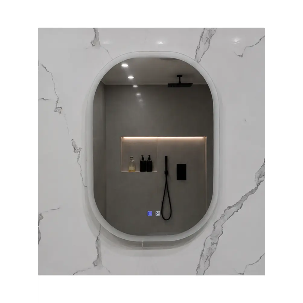 Espejo LED Para Baño Desempañante Sin Marco 70x80 cm 4