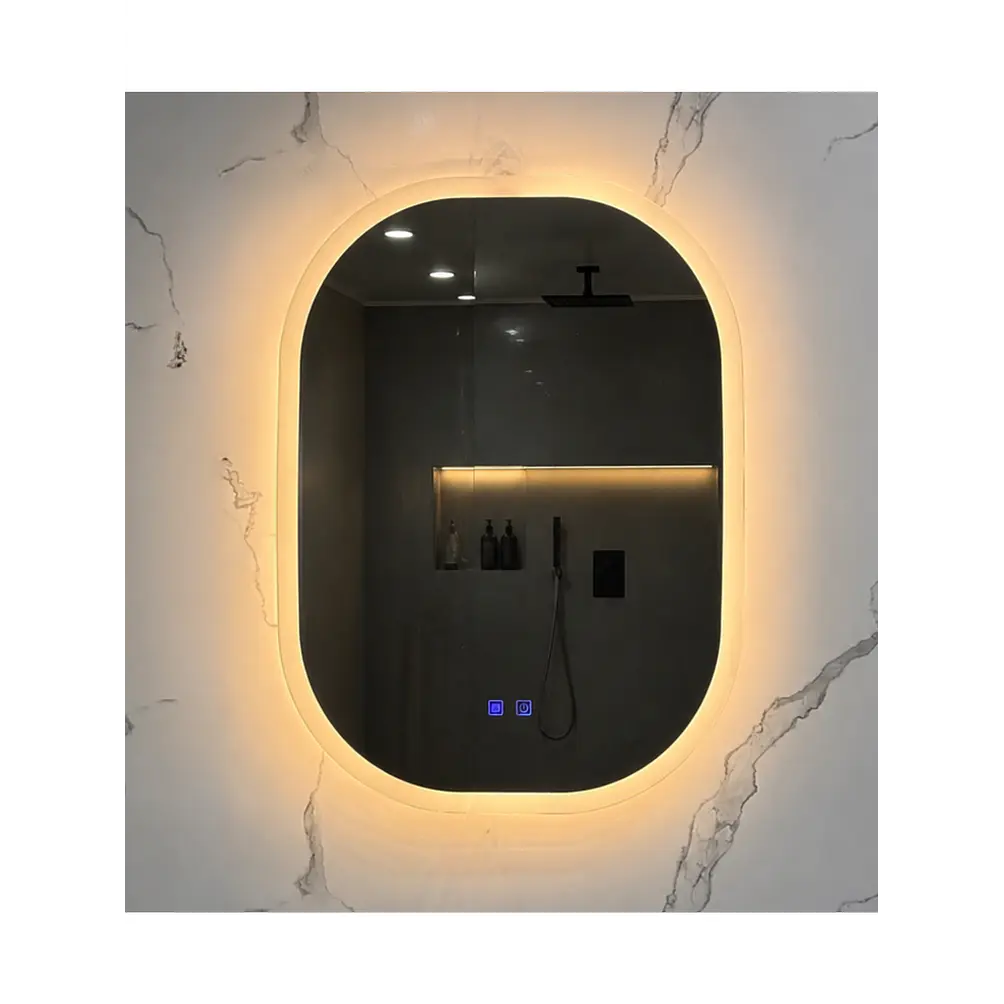 Espejo LED Para Baño Desempañante Sin Marco 70x80 cm 1