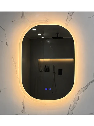 Espejo LED Para Baño Desempañante Sin Marco 70x80 cm