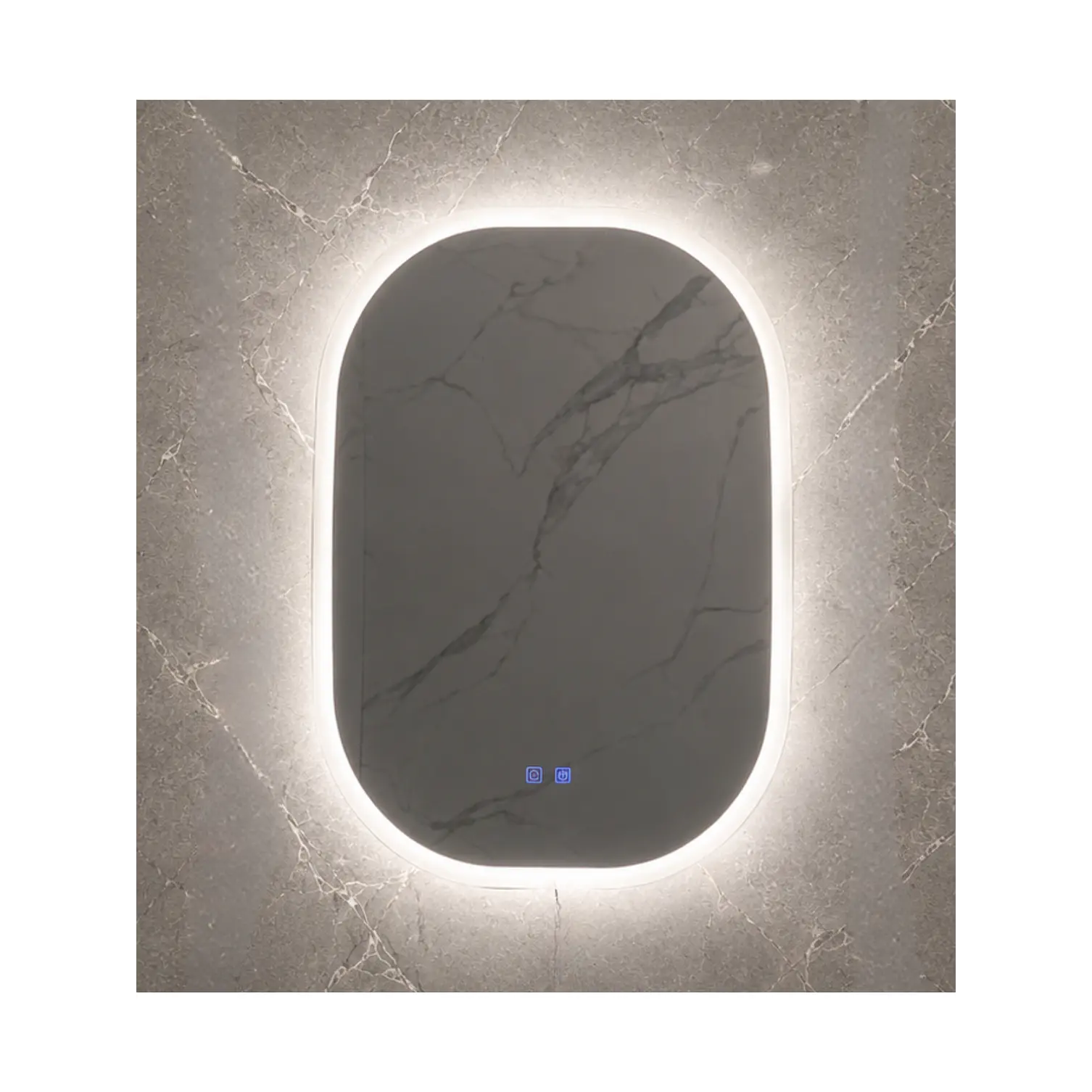 Espejo LED Para Baño Desempañante Sin Marco 70x80 cm 2