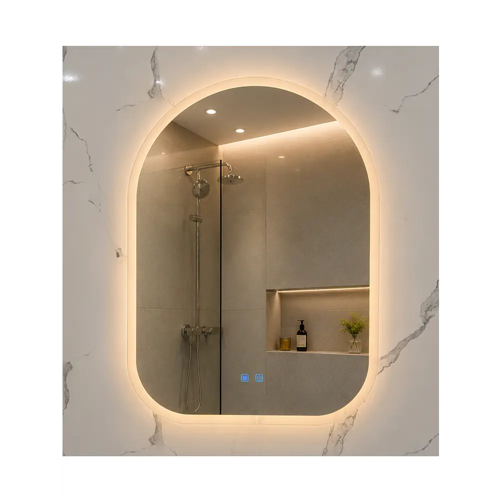 Espejo LED Para Baño Desempañante Sin Marco 70x90 cm 1