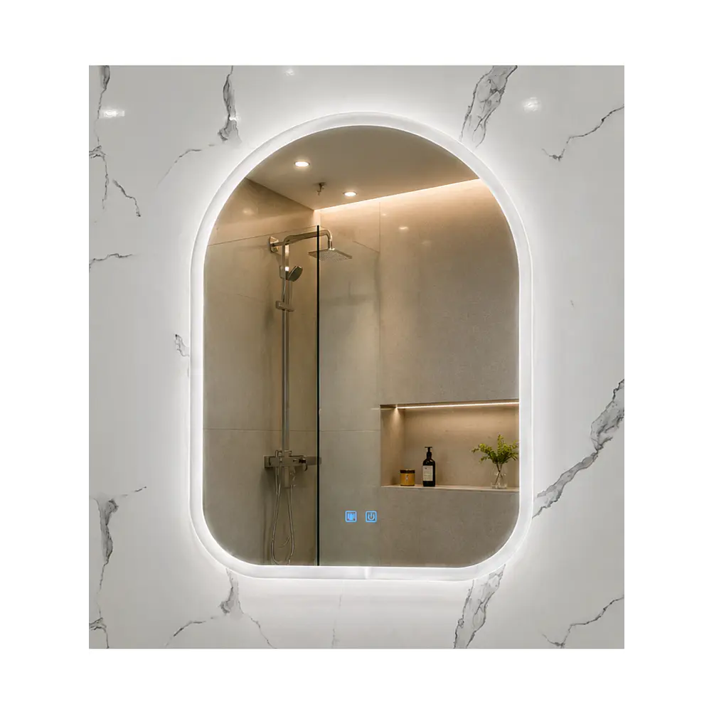 Espejo LED Para Baño Desempañante Sin Marco 70x90 cm 2