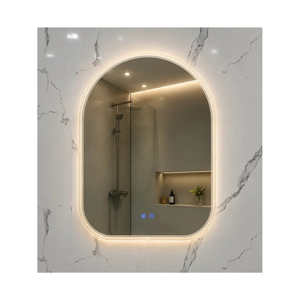 Espejo LED Para Baño Desempañante Sin Marco 70x90 cm 3