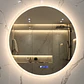 Espejo LED Para Baño Desempañante Con Reloj Digital Sin Marco 80 cm - Miniatura 3