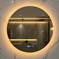 Espejo LED Para Baño Desempañante Con Reloj Digital Sin Marco 80 cm - Miniatura 1