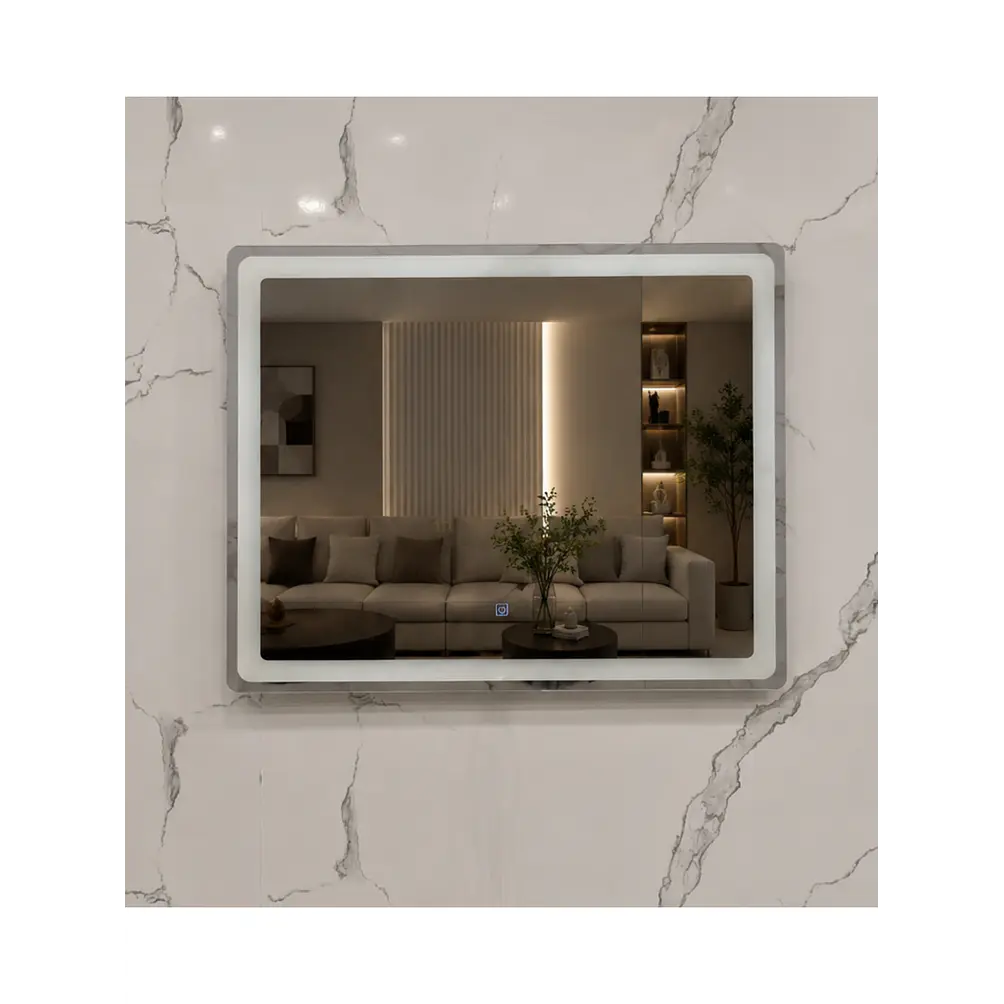 Espejo LED Rectangular Sin Marco 80x60 cm 4