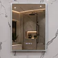 Espejo LED Para Baño Desempañante Con Reloj Digital Sin Marco 60x80 cm - Miniatura 4