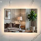 Espejo LED Rectangular Sin Marco 80x60 cm - Miniatura 3