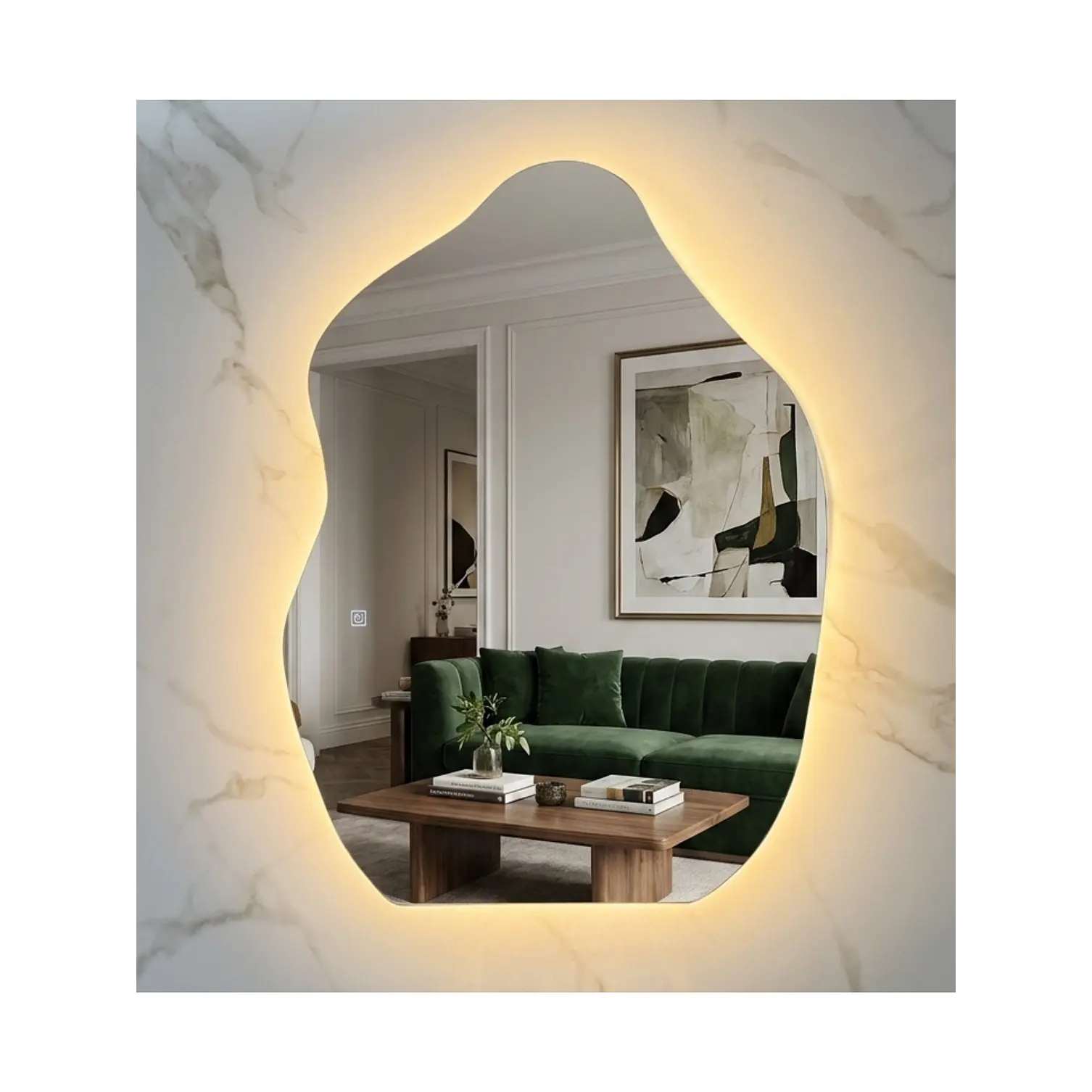 Espejo LED Irregular Sin Marco 70x90 cm 1