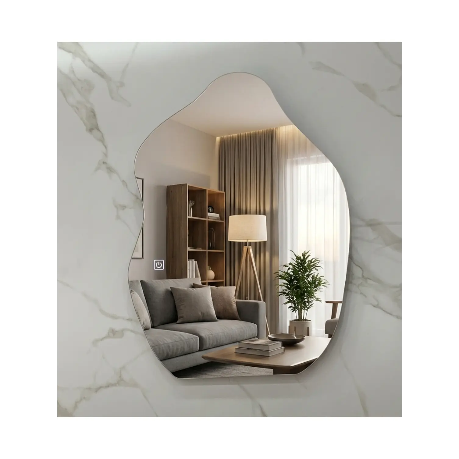 Espejo LED Irregular Sin Marco 70x90 cm 4