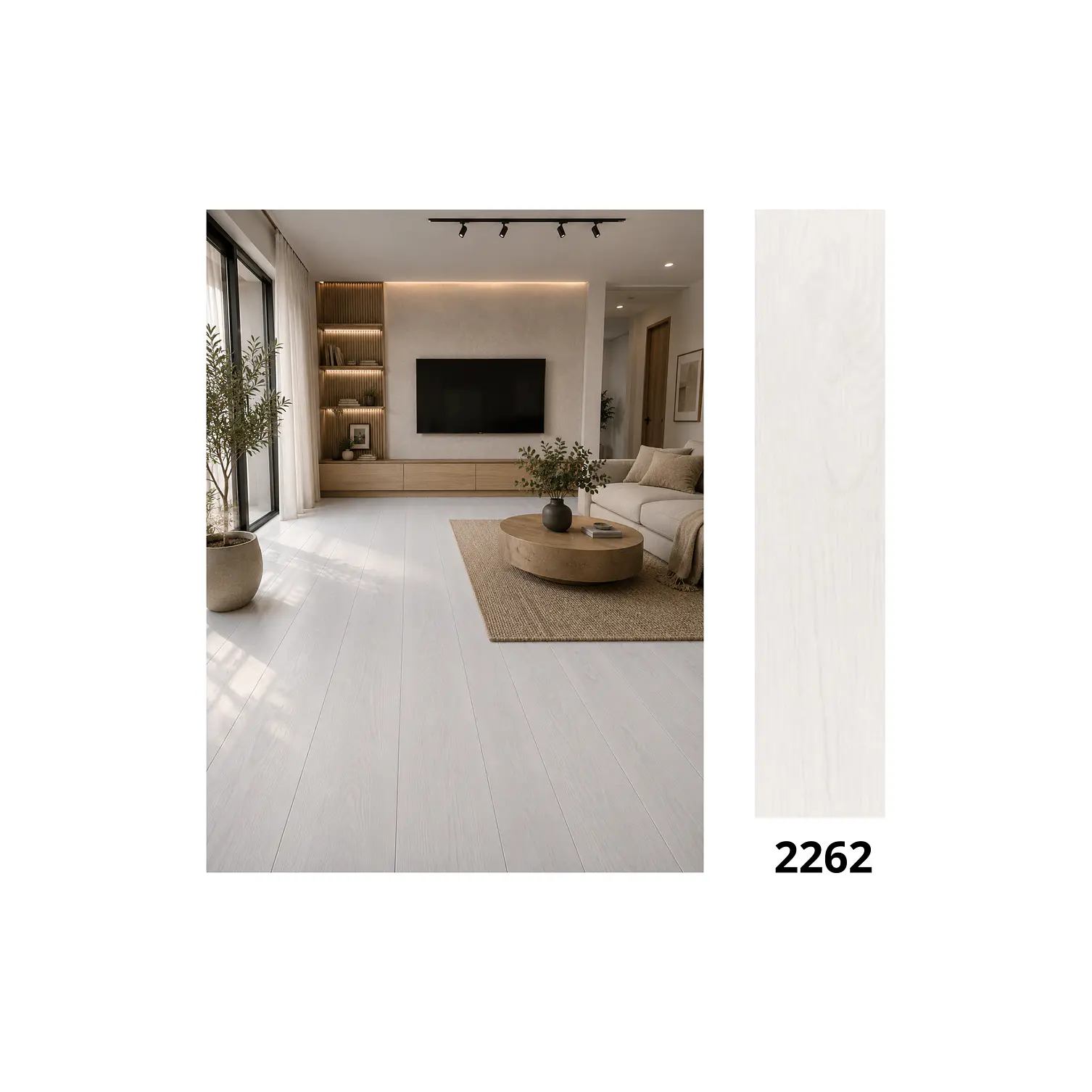 Piso Vinílico SPC 5mm 19x122.4cm 2.5m2 1