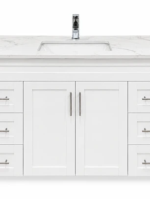 Mueble Vanitario a Piso 122 cm Blanco