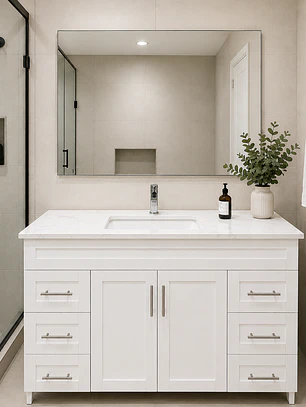 Mueble Vanitario a Piso 122 cm Blanco