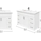Mueble Vanitario a Piso 122 cm Blanco - Miniatura 4