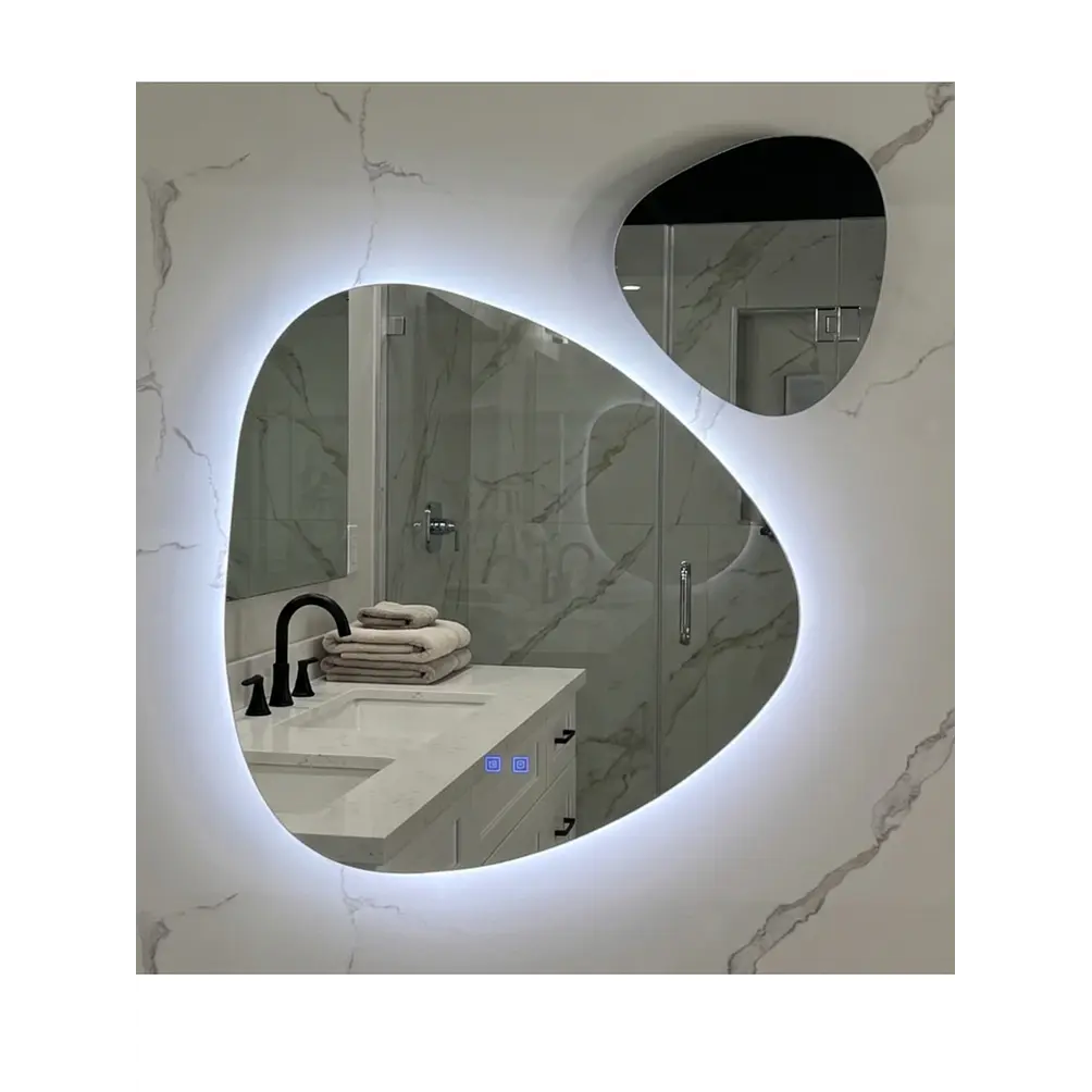  Espejo LED Para Baño Desempañante Sin Marco 70x90 cm Mas Espejo Pequeño 2