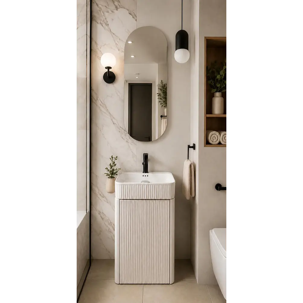 Mueble Vanitorio a Piso 40cm BLANCO 1