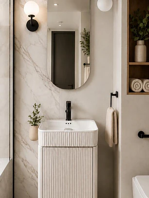 Mueble Vanitorio a Piso 40cm BLANCO